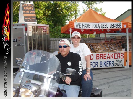 Roz and Nelson at the Myrtle Beach Bike Rally