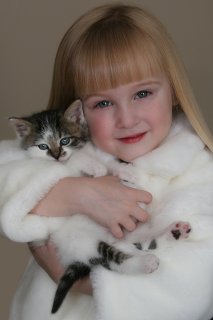 Abbie & our kitten Jeremiah