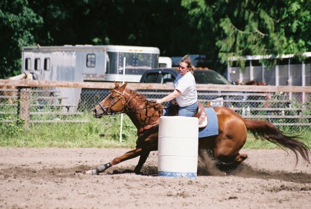 My daughter Jessica and her horse Jem