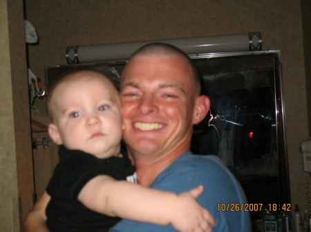 Son John and Grandson Mark III at Camp Lajeune