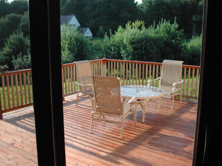 The back deck