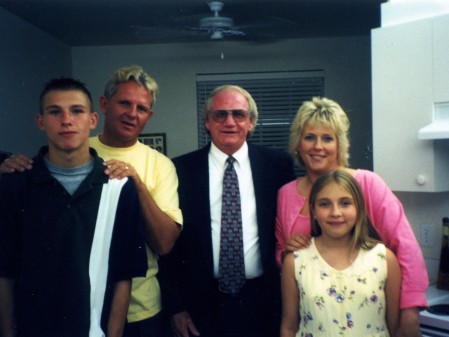 Our wedding day with Preacher in the middle