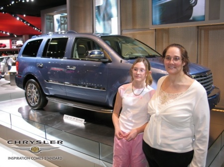 My Daughter Ashley and My Wife Sue at The 2006 Detroit Auto Show