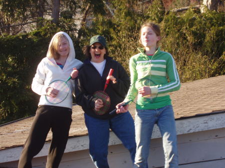 playing on the roof w/ my brother's kids