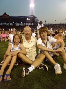 Kids and me at Omaha Royals game