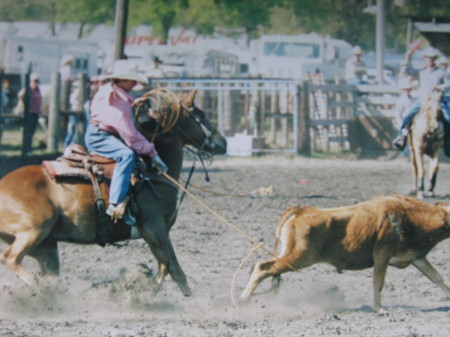 Our son Dillon winning a rodeo.
