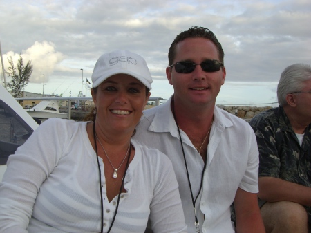 Enjoying sailing in Barbados