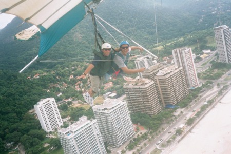 Hang gliding in Rio de Janerio