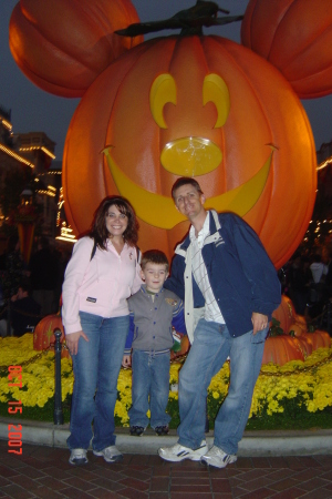 Wife Christy (yes BG alumni) and son Luke at Disneyland