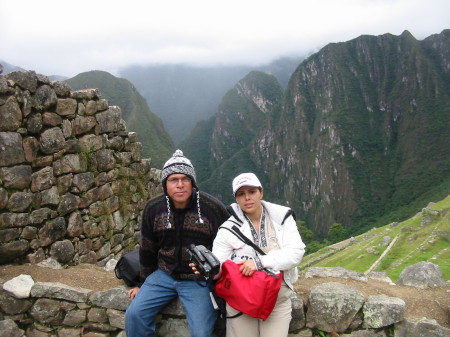 Me and wife in machu picchu