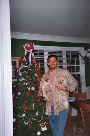 Christmas 2005 with Jeremy and Palmer (RIP)