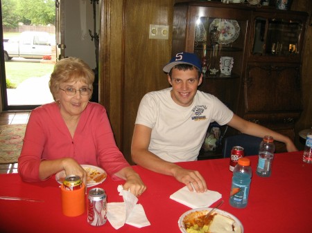 Mom last summer with Ben my son's friend