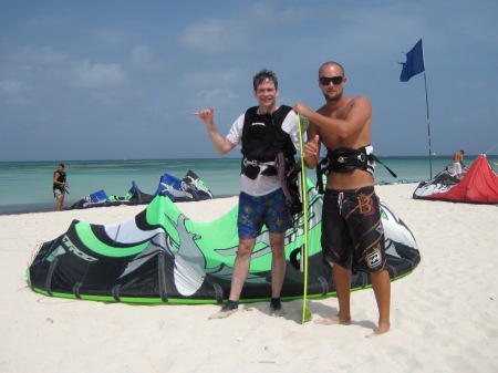 Steve and Kite Boarding Instructor