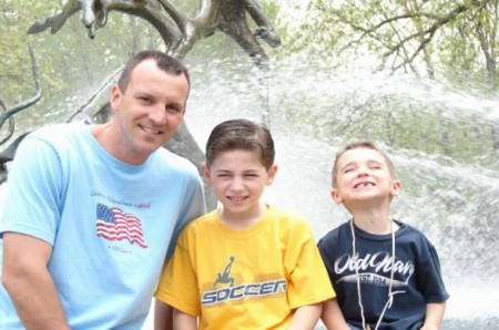 My husband Chris and sons Christopher and Michael