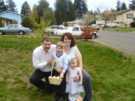 Family at easter