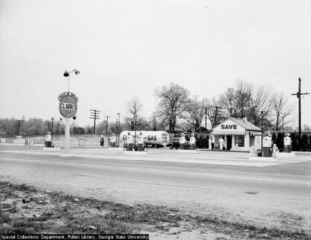 Clark's gas station - 1956