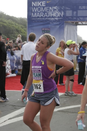 BRITTANY'S FIRST MARATHON