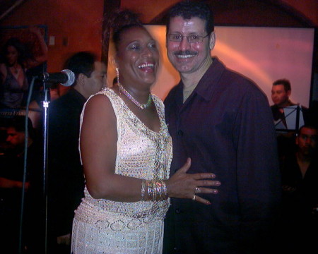 Con Yolanda Rivera de la Sonora Ponceña