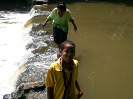 Nature walk w/ grandson