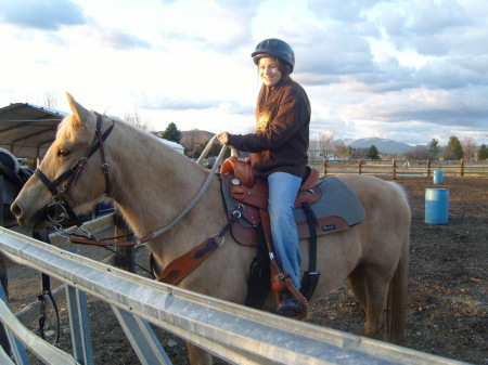 My daughter Krista and "Nevada"