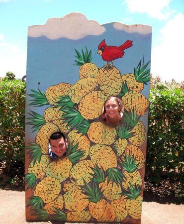 Me and Wife Hawaii Pineapple Farm