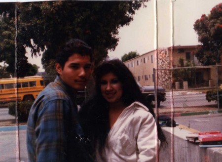 Me and Alicia in high school 1984'