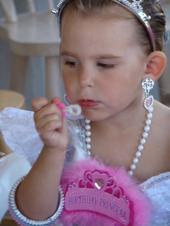 Lil Brianna at her princess party