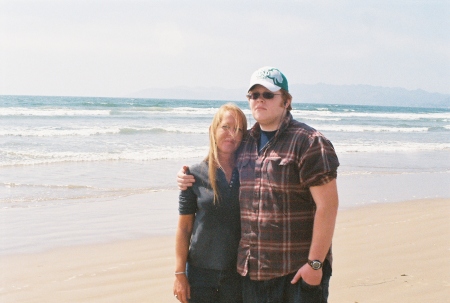 On the beach of Pismo, CA with Chris ('07)