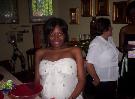 Me Pregnant at Baby Shower in Chicago