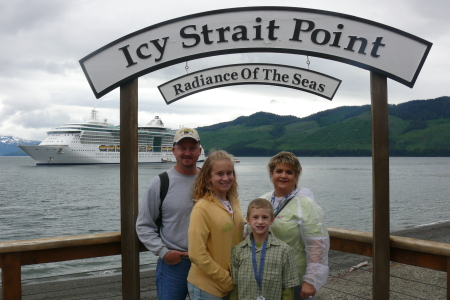 Family at Icy Strait Point (Hoonah) Alaska during Cruise July 2007