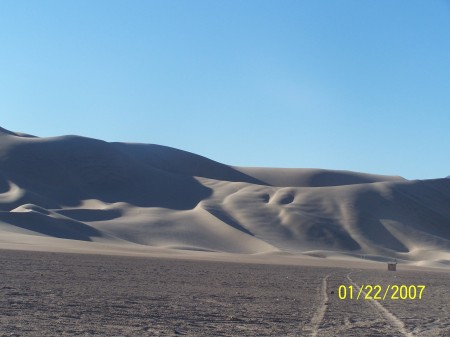 Dumont Sand dunes   ( our sand box )