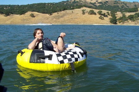 Jacob's Tube Ride on New Melones