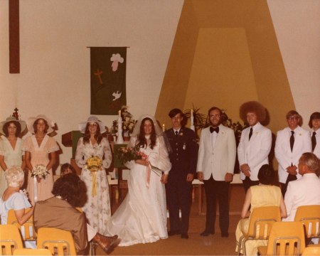 Barry and Nancy's wedding 1976