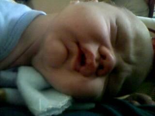 My grandson sleeping