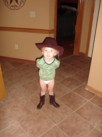 MY GRANDSON AS A COWBOY