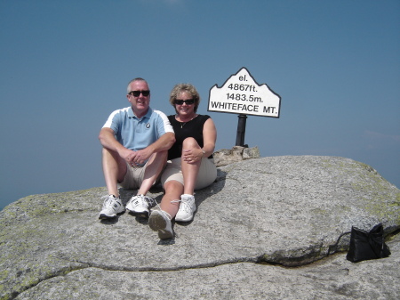 Jim and Denise at Whiteface Mtn., Summer 2009