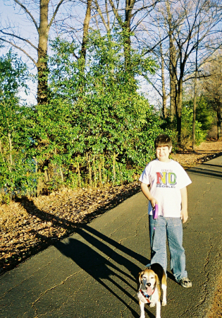 Uly and his dog Hugo, 2006