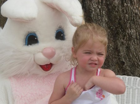 2010 Easter Bunny and my grandaughter