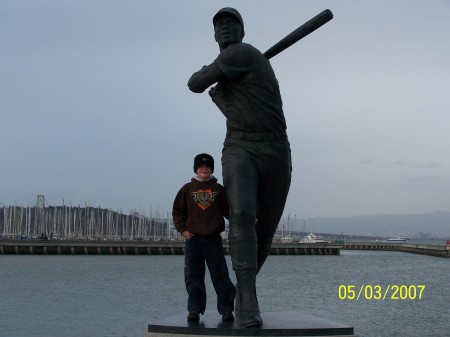 My oldest son Daniel at Pac Bell Park
