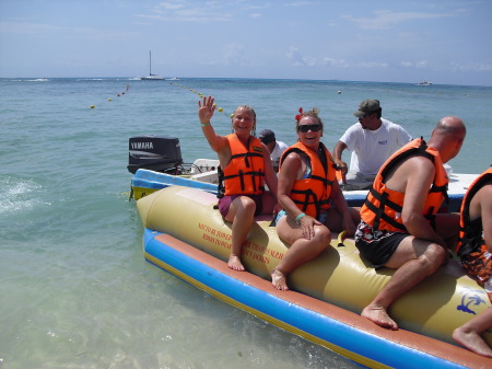 banana boat in Cosumel