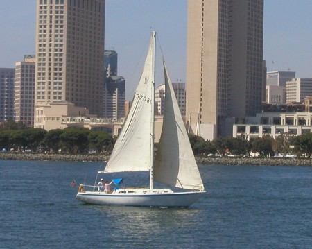 Sailing in San Diego Bay
