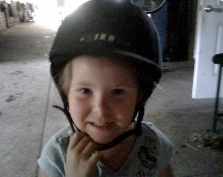 zoe at the  barn