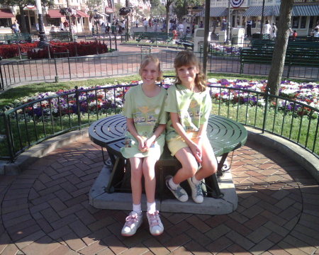 Elizabeth and Rebecca at Disneyland