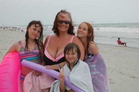 Rhonda and the girls on vacation