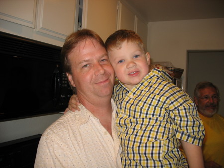 RYAN AND DADDY AT EASTER 2006