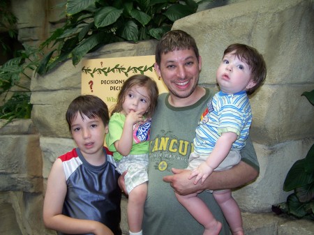 james and his 3 kids