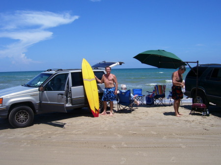 A day  at the beach with friends.