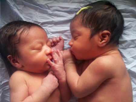 twin grandbabies