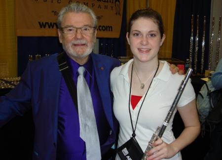 Brittany and Sir James Galway