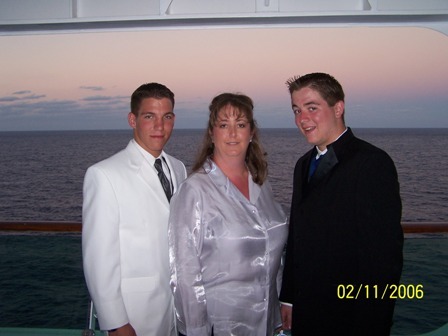 My boys and I on a cruise